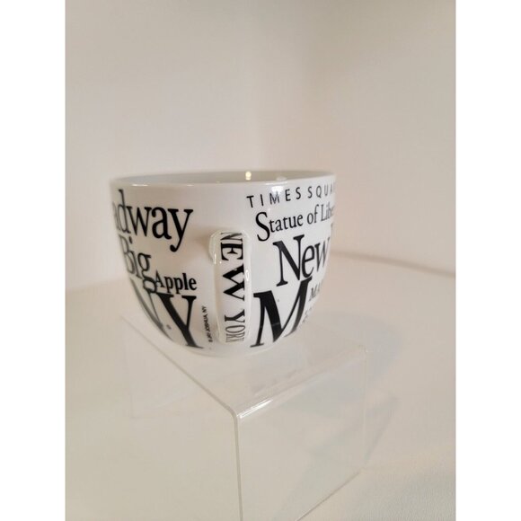 Jay Joshua New York Landmark Black And White Latte 12 fl oz Coffee Tea Mug Cup - Picture 3 of 7